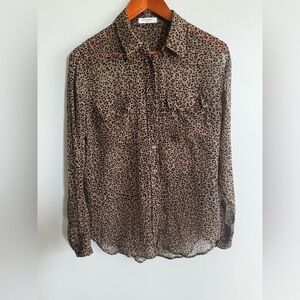 Equipment Leopard Print Blouse